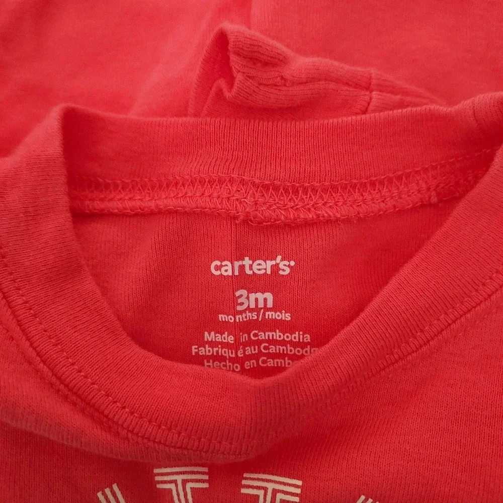 Carter's 2-Piece Little Brother Bodysuit Pant in Size 3 Month